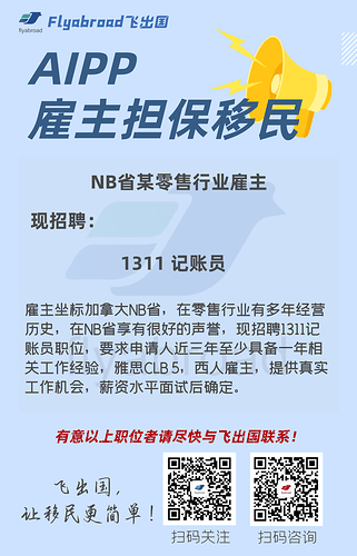 NB省某零售行业雇主现招聘1311