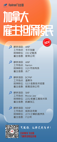 0809飞出国加拿大最新雇主担保职位